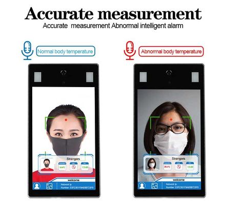 Face recognition camera intelligent access control boby temperature sensor thermometer kiosk