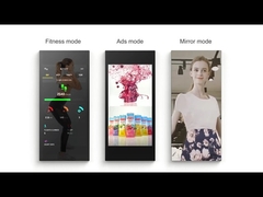 Wall Mounted LCD Digital Display Fitness Mirror 65-inch Magic Mirror