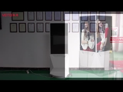 ป้ายดิจิตอลสองด้านในร่มตู้ตั้งพื้นเสริม 43 นิ้ว