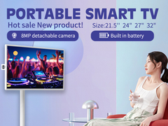 32 นิ้ว Android Smart Wireless Displayจอสัมผัสด้วยกล้อง 5H 9H หน่วยปรับ