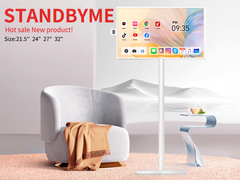 VETO 27 นิ้ว แอนดรอยด์ ทัชสกรีน โทรทัศน์พกพา 2K Smart Mobile Display พร้อมแบตเตอรี่ 5 หรือ 9 ชั่วโมง