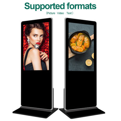 คุณภาพ VETO Android Floor Standing Screen 4K Interactive Touch Screen ป้ายและจอดิจิตอล โรงงาน