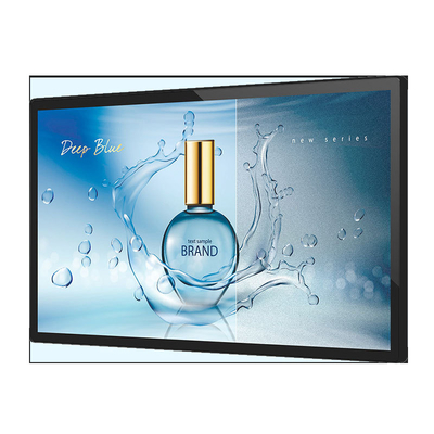 หน้าจอโฆษณาภายใน 43 55 นิ้ว HD LCD Display Wall Mount Android Touch Screen