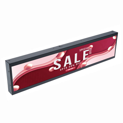 VETO แอนดรอยด์ Ultra Wide Digital Shelf edge โฆษณาจอ แบรคความแตกต่างสูง จอ LCD สําหรับร้านค้าปลีก