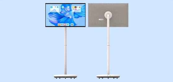 VETO โต๊ะทำงานขนาด 27 นิ้ว หน้าจอสัมผัสไร้สาย ถอดได้ ทีวีอัจฉริยะ 13MP สำหรับการเรียนรู้ผ่านวิดีโอ