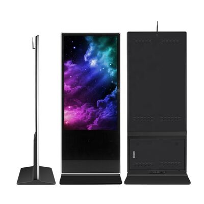 คุณภาพ VETO 43 49 55 นิ้วป้ายดิจิตอลตั้งพื้นพร้อมความละเอียด 1920 * 1080 Android OS Touch Screen Kiosk และอายุการใช้งาน 60,000 ชั่วโมง โรงงาน