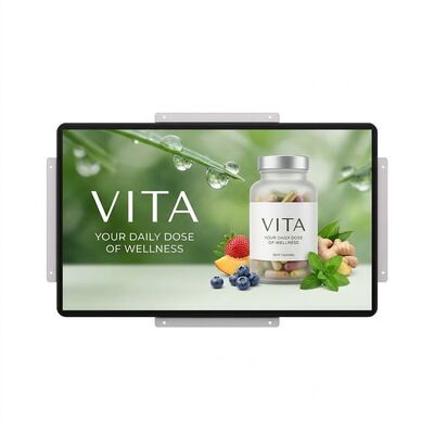 คุณภาพ VETO 21.5 27 32 นิ้ว Indoor HD Open Frame LCD Display การโฆษณาที่ติดตั้ง การแสดงเมนูบอร์ด โรงงาน